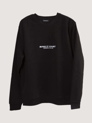 Long sleeve black sweatshirt