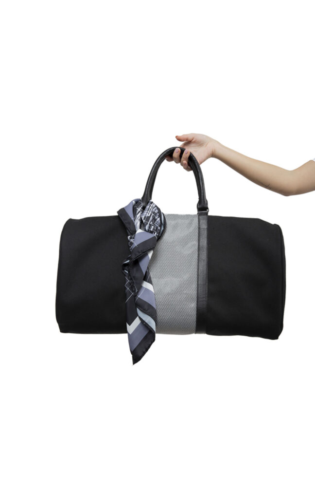 Black carry-on duffle