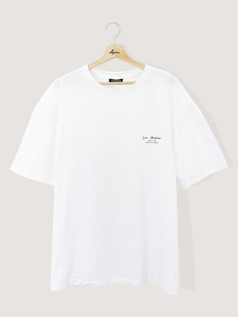 White short Sleeve Oversized T-shirt.