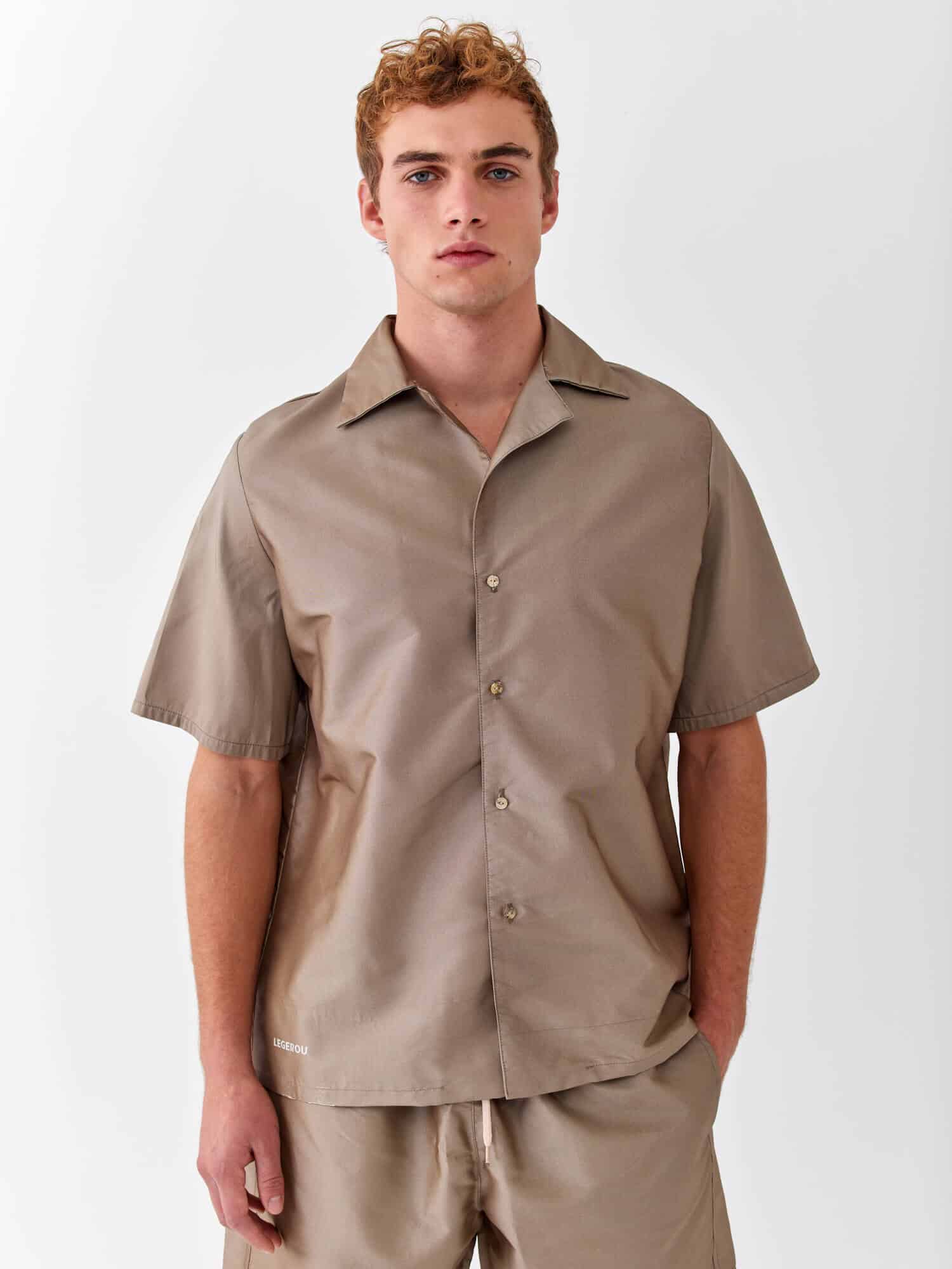 Classic Button-up In Vintage Bronze
