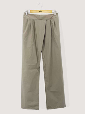 Legerou Hailey Wrap Long Pants In Vintage Green.