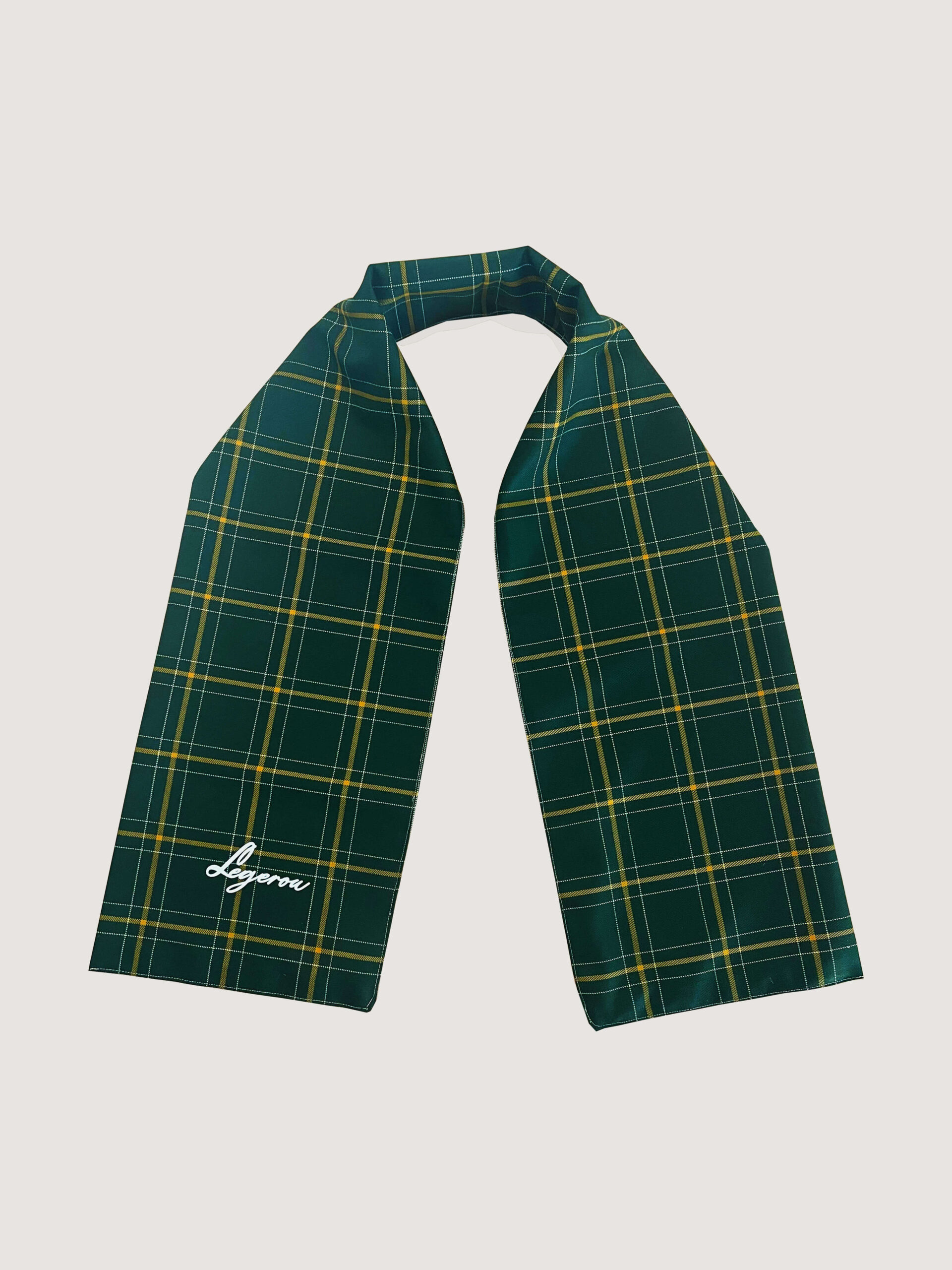 Plaided Scarf In Green